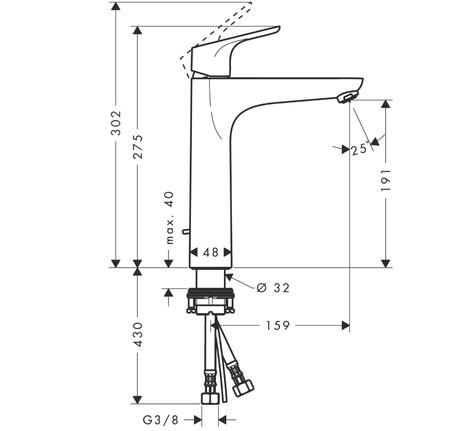 Vòi lavabo Focus 190 589.29.223